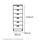 Sinfonier 6 cajones Tibet acabado blanco, 110 cm(alto)40 cm(ancho)40 cm(fondo) - Foto 2