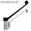 Sink tap mod. rmmbs - single faucet hole and single handle - swing mixer - black