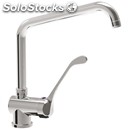 Sink tap mod. rmmll - single faucet hole and single handle - extended lever,