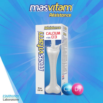 Sirop Masvitam Calcium + Vit D3 150ml - Photo 4