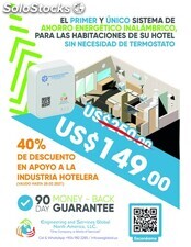 Sistema de ahorro energético inalámbrico, para las habitaciones de su hotel