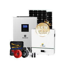 Sistema de energía solar híbrido sin conexión a la red de 5000 W con regulador s