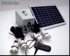 Sistema de Panel Solar para iluminacion de casa