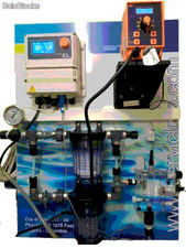 Sistemas completos en panel para control y dosificación automatica de cloro