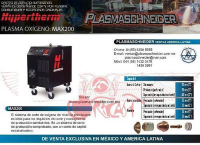Sistemas Hypertherm Oxygen Plasma maxpro200 - Foto 2