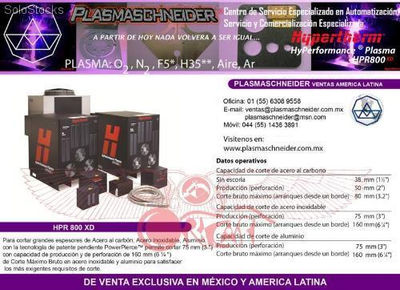 Sistemas Mecanizados De Plasma Hyperformance hpr 800xd