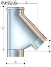 SISTEMI FUMARI MONO PARETE RACCORDO A T 135