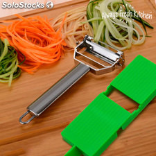 Slide &amp;amp; Slice 2-in-1 Gemüsehobel und -Schäler