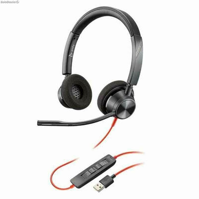 Słuchawki nauszne Poly BW3320 USB-A Czarny