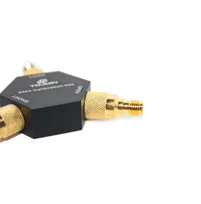 SMA-K Gold-Plated Brass Calibrator for Network Analyzers with Open, Short &amp; Load