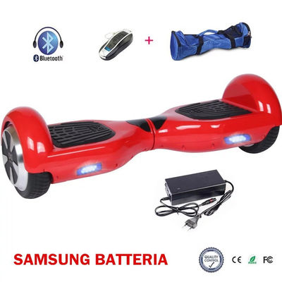 Smart balance elettrico scooter 2RUOTE bluetooth rosso samsung batteria