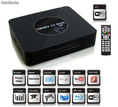 Smart tv boîte android4.0 cortex-a9 1.4Ghz ram1g hdd 4g wifi hdmi rj45 usb sd - Photo 2