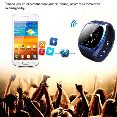 Smart watch M26 orologio bluetooth per android samsung lg hauwei nero-blu-bianco - Foto 2