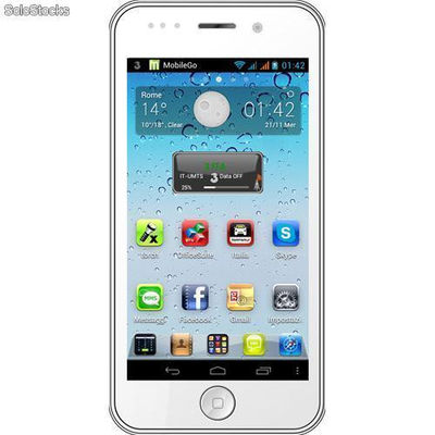 Smartphone iGlo Dream 3g dual sim Dual core hsdpa Android 4.x. WiFi gps Bianco