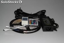 SMD5050 Paquete de Ampolla RGB Tiras de LED conjunto 24/44Keys control remoto
