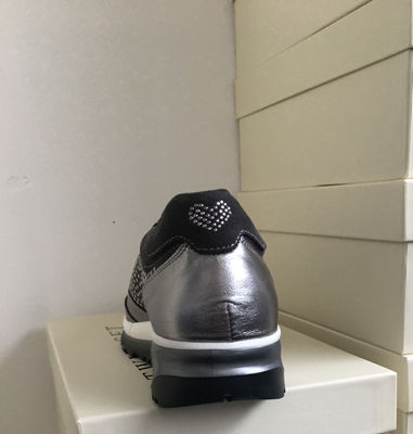 Sneaker Twin Set Cinza Escuro com Prata Metalizada - Foto 3