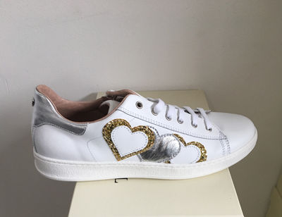 Sneaker Twin Set Coração Dourado