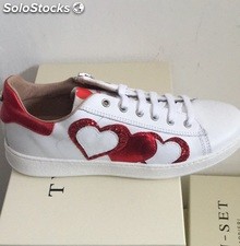 Sneaker Twin Set Coração Vermelho