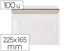 Sobre autoadhesivo q-connect portadocumentos 225X165 mm ventana transparente