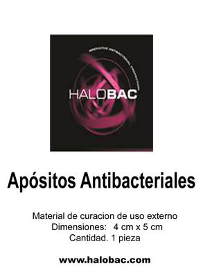 Sobre con 1 Ud. de Aposito Antibacterial Halobac