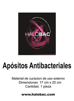 Sobre con 1 Ud. dim. 17x25 de Aposito Antibacterial Halobac