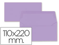 Sobre liderpapel americano lila 110X220 mm 80 gr pack de 9 unidades