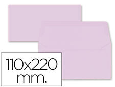 Sobre liderpapel americano rosa palido 110X220 mm 80 gr pack de 9 unidades