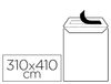 Sobre liderpapel bolsa blanco 310X410 mm solapa tira de silicona papel offset
