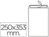 Sobre liderpapel bolsa n.10 blanco folio prolongado 250X353MM tira de silicona