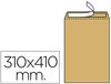 Sobre liderpapel bolsa n.13 kraft 310X410 mm tira de silicona caja de 250