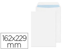 Sobre liderpapel bolsa n.16 blanco c5 162x229 mm tira de silicona caja de 500