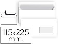 Sobre liderpapel n 4 blanco americano ventana derecha 115X225 mm tira de