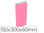 Sobre papel basika celulosa rosa con fuelle s 150x300x60 mm paquete de 25 - 1