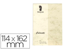 Sobre rossler coloretti c6 ministro color marmol crema 114x162 mm pack de 5