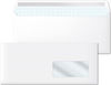 Sobres de Papel Blanco Americanos, Sobres DL (115 x 225 mm) con Ventana Derecha,
