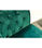 Sofá 3 plazas Chesterfield tapizado en tela velvet verde, 211cm(ancho) 75 - Foto 2