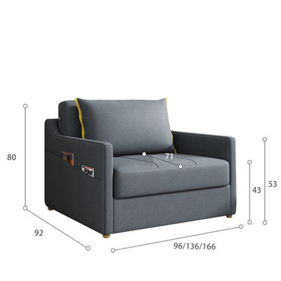 Sofa Bed Foldable Dual-Purpose Living Room Multifunctional Sofa Bed Modern Minim - Foto 5