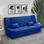 Sofa/Bett amore Blau, 3 Sitzer 200x90x95cm - Foto 2