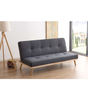 Sofa cama clic clac modelo Fox tapizado gris 180 cm(ancho) 83 cm(altura) 75
