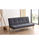 Sofa cama clic clac modelo Fox tapizado gris 180 cm(ancho) 83 cm(altura) 75 - 1