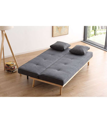 Sofa cama clic clac modelo Fox tapizado gris 180 cm(ancho) 83 cm(altura) 75 - Foto 2