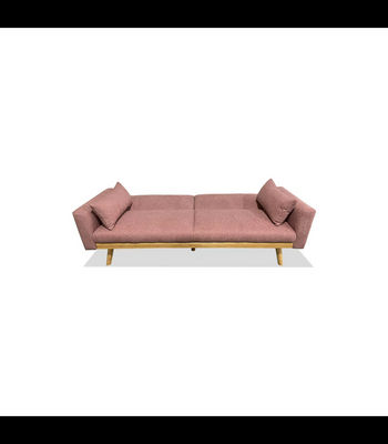 Sofá cama clic clac modelo Ibiza tapizado rosa, 187cm(ancho) 77cm(altura) - Foto 3