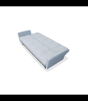 Sofá cama clic clac modelo Oslo tapizado azul claro, 196cm(ancho) 75cm(altura) - Foto 3