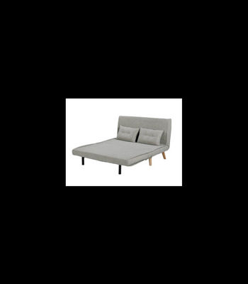 Sofá cama Ensueño en tela gris. 130cm(ancho) 78cm(fondo) 82cm (alto) - Foto 3