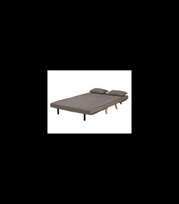 Sofá cama Ensueño en tela marrón jaspeado. 130cm(ancho) 78cm(fondo) 82cm (alto) - Foto 2