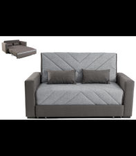 Sofá cama Niguelas en tela gris oscuro. 170 cm (ancho) x 110 cm (Fondo) x 80 cm