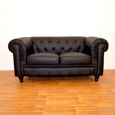 Sofa Chester 2 assento preto