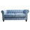 Sofa chester 2 plazas con tapizado velvet azul cielo - 1