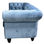 Sofa chester 2 plazas con tapizado velvet azul cielo - Foto 2