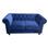 Sofa chester 2 plazas con tapizado velvet azul marino - 1